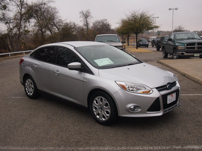 ford focus 2012 silver sedan se flex fuel 4 cylinders front wheel drive automatic 76049