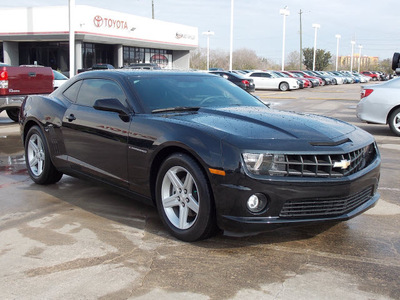 chevrolet camaro 2011 black coupe lt gasoline 6 cylinders rear wheel drive automatic 77074