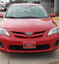 toyota corolla 2011 red sedan le gasoline 4 cylinders front wheel drive automatic 77074