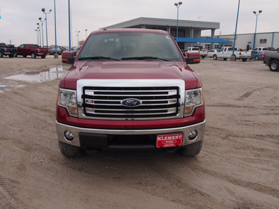 ford f 150 2013 red lariat gasoline 6 cylinders 4 wheel drive automatic 76234