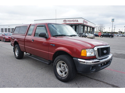 ford ranger 2005 red gasoline 6 cylinders 4 wheel drive automatic 76543