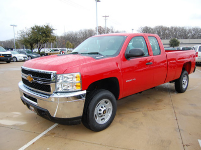 chevrolet silverado 2500hd 2013 red pickup truck work truck gasoline 8 cylinders 2 wheel drive automatic 76051