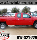 chevrolet silverado 2500hd 2013 red pickup truck work truck gasoline 8 cylinders 2 wheel drive automatic 76051