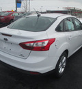 ford focus 2013 white sedan se flex fuel 4 cylinders front wheel drive automatic 62863