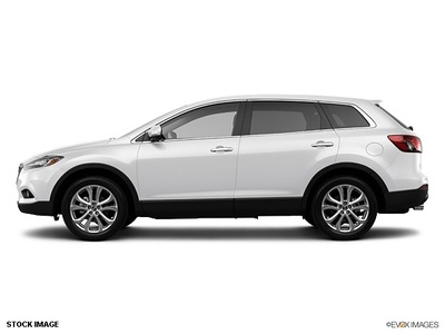 mazda cx 9 2013 white suv grand touring 6 cylinders shiftable automatic 80504