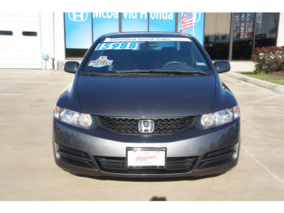 honda civic 2011 dk  gray coupe lx gasoline 4 cylinders front wheel drive automatic 77034