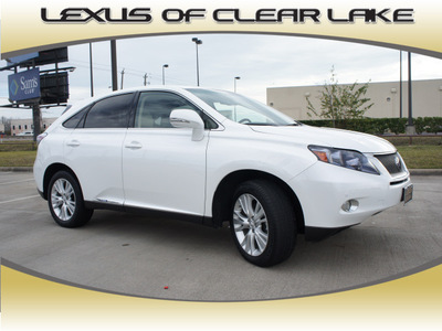 lexus rx 450h 2010 white suv hybrid 6 cylinders front wheel drive automatic 77546