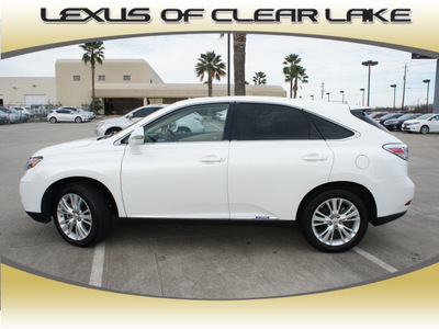 lexus rx 450h 2010 white suv hybrid 6 cylinders front wheel drive automatic 77546