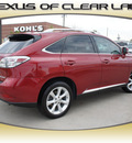 lexus rx 350 2011 red suv gasoline 6 cylinders front wheel drive automatic 77546
