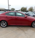 lexus is 250 2009 red sedan gasoline 6 cylinders rear wheel drive shiftable automatic 77074