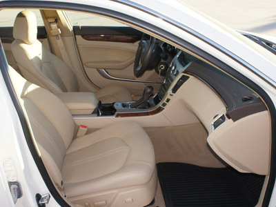 cadillac cts 2012 white sedan 3 0l luxury gasoline 6 cylinders rear wheel drive automatic 76206