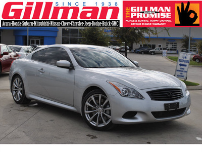 infiniti g37 2008 silver coupe gasoline 6 cylinders rear wheel drive not specified 77090