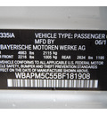 bmw 3 series 2011 gray sedan 335i 6 cylinders automatic 77002