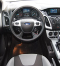 ford focus 2012 black sedan se flex fuel 4 cylinders front wheel drive automatic 76011