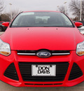 ford focus 2012 red sedan sel flex fuel 4 cylinders front wheel drive automatic 76011