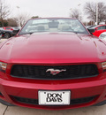 ford mustang 2011 red v6 premium gasoline 6 cylinders rear wheel drive automatic 76011