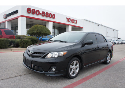 toyota corolla 2011 black sedan s 4 cylinders automatic 76543