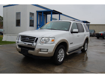ford explorer 2006 white suv eddie bauer gasoline 6 cylinders 4 wheel drive automatic with overdrive 77627