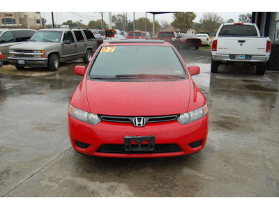 honda civic 2007 red coupe ex gasoline 4 cylinders front wheel drive automatic with overdrive 77627