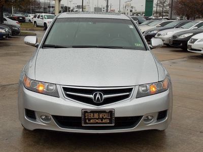 acura tsx 2007 silver sedan w navi gasoline 4 cylinders front wheel drive shiftable automatic 77074