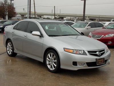 acura tsx 2007 silver sedan w navi gasoline 4 cylinders front wheel drive shiftable automatic 77074