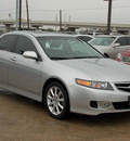 acura tsx 2007 silver sedan w navi gasoline 4 cylinders front wheel drive shiftable automatic 77074