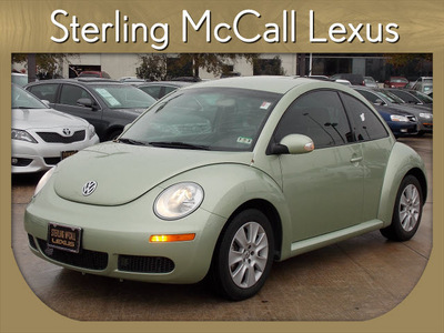 volkswagen new beetle 2009 green hatchback gasoline 5 cylinders front wheel drive shiftable automatic 77074