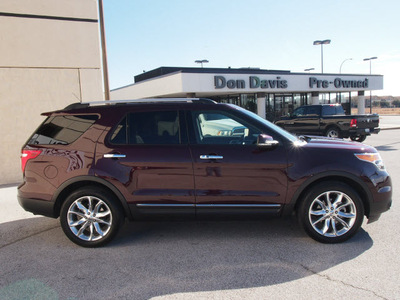 ford explorer 2011 maroon suv limited gasoline 6 cylinders 2 wheel drive automatic 76011