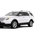ford explorer 2013 white suv limited 6 cylinders shiftable automatic 77338