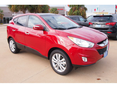 hyundai tucson 2013 dk  red limited gasoline 4 cylinders front wheel drive automatic 77074