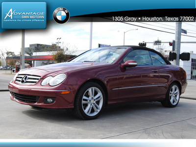 mercedes benz clk class 2008 red clk350 gasoline 6 cylinders rear wheel drive automatic 77002