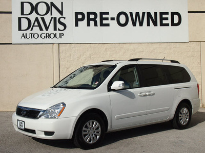 kia sedona 2012 white van lx gasoline 6 cylinders front wheel drive automatic 76011