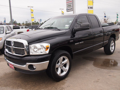 dodge ram 1500 2007 black pickup truck slt gasoline 8 cylinders rear wheel drive not specified 77388