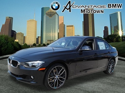 bmw 328i 2013 black sedan gasoline 4 cylinders rear wheel drive automatic 77002