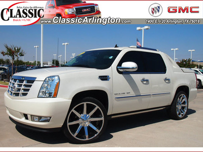 cadillac escalade ext 2011 white suv premium flex fuel 8 cylinders all whee drive automatic 76018