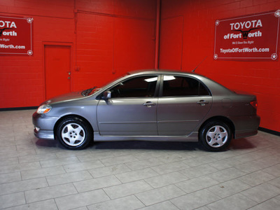toyota corolla 2004 gray sedan s gasoline 4 cylinders front wheel drive automatic with overdrive 76116