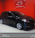 mazda mazda3 2010 black hatchback gasoline 4 cylinders front wheel drive automatic 76116