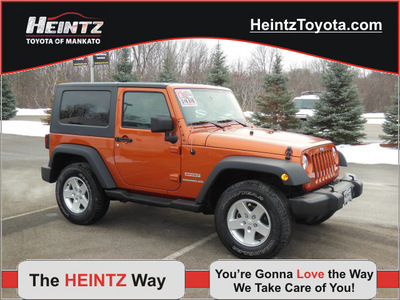 jeep wrangler 2010 orange suv sport gasoline 6 cylinders 4 wheel drive automatic 56001