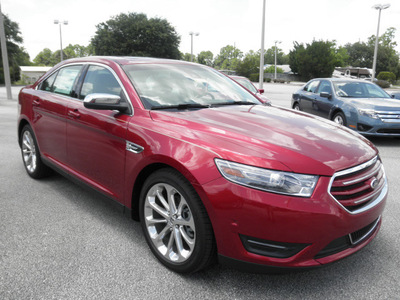 ford taurus 2013 red sedan limited gasoline 6 cylinders front wheel drive automatic 32783