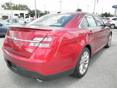 ford taurus 2013 red sedan limited gasoline 6 cylinders front wheel drive automatic 32783