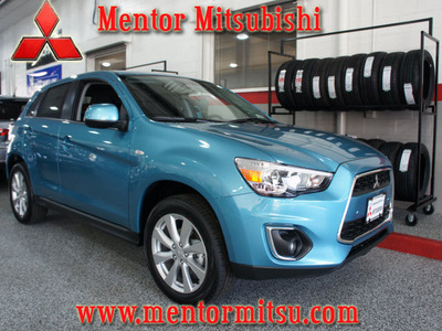 mitsubishi outlander sport 2013 lt  blue se gasoline 4 cylinders all whee drive automatic 44060