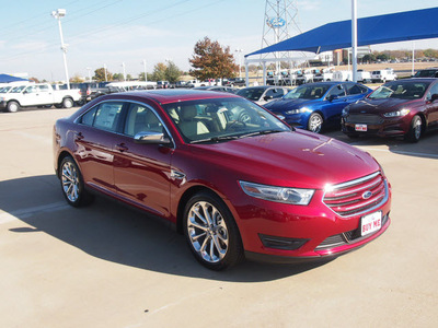 ford taurus 2013 red sedan limited gasoline 6 cylinders front wheel drive automatic 76108