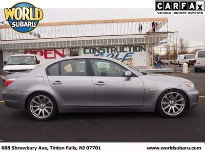 bmw 5 series 2007 gray sedan 530i gasoline 6 cylinders rear wheel drive automatic 07701