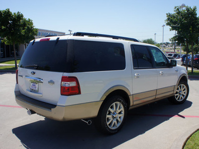 ford expedition el 2012 white suv king ranch flex fuel 8 cylinders 4 wheel drive 6 speed automatic 76205
