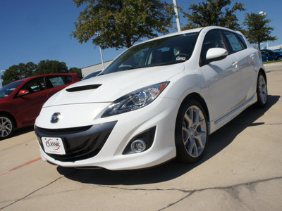 mazda mazdaspeed3 2012 white hatchback touring gasoline 4 cylinders front wheel drive 6 speed manual 76210