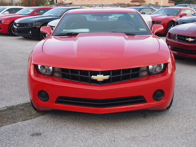 chevrolet camaro 2013 orange coupe ls gasoline 6 cylinders rear wheel drive automatic 77090