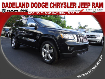 jeep grand cherokee 2013 black suv overland gasoline 8 cylinders 2 wheel drive automatic 33157