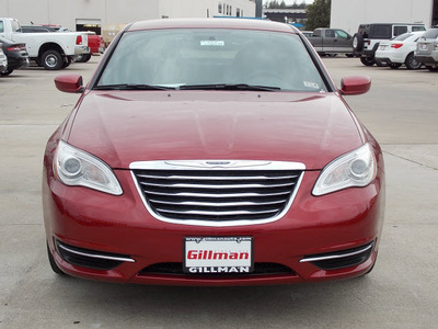 chrysler 200 2013 red sedan touring gasoline 4 cylinders front wheel drive autostick 77099