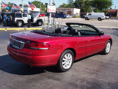 chrysler sebring 2004 red gtc gasoline 6 cylinders front wheel drive automatic 33021