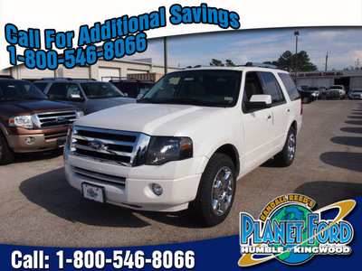 ford expedition 2013 white suv limited flex fuel 8 cylinders 2 wheel drive 6 speed automatic 77338